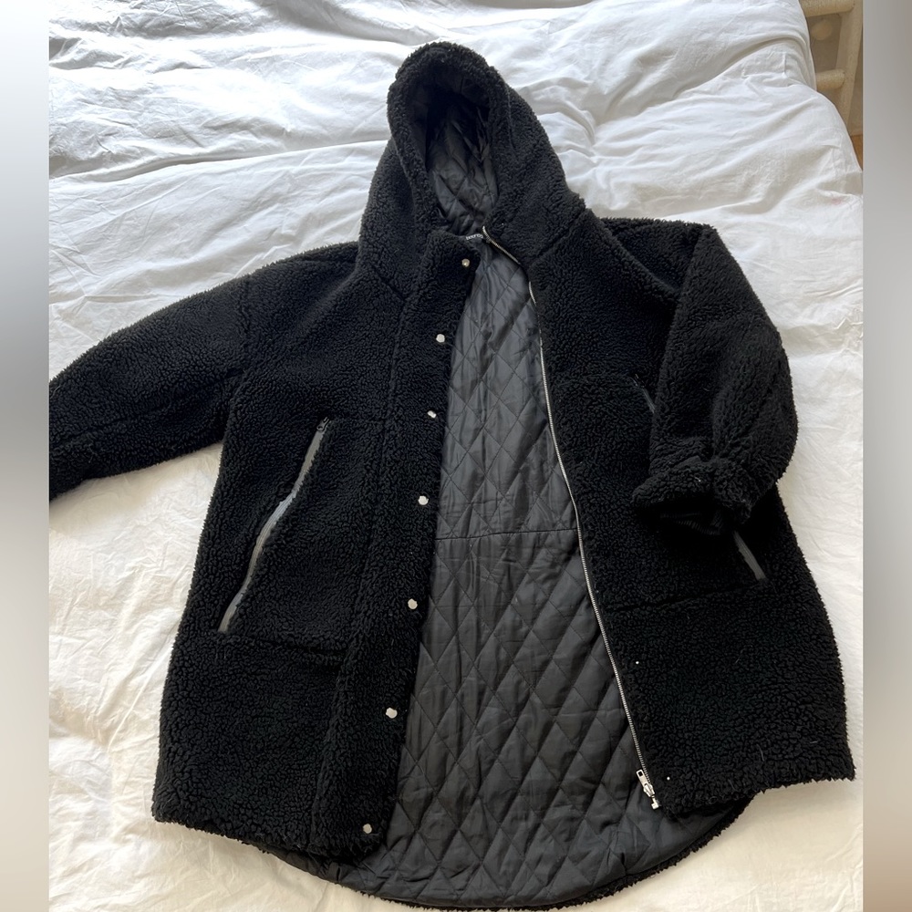 Oversized teddy coat